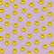 Purple Happy Face Pattern Wii (Includes 1 Controller) Skin